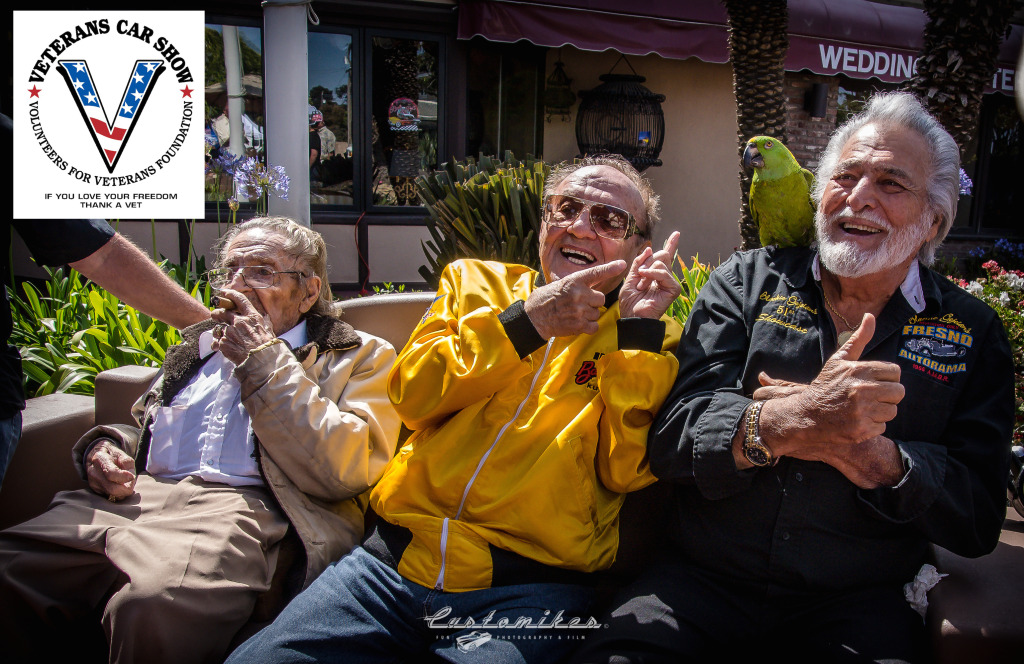 Blackie, Barris and Hines having fun at WCK show in Santa maria before signing the legendary toolbox for veterans Westcoast Customs Cruisin Nationals 2014 shot by K. Mikael Wallin for Customikes all rights reserved