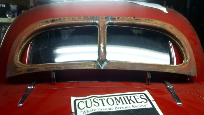 38 Hupmobile split window kustomization for David Wilson's 40 Chevy