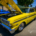 Ford, falcon, blown, super charged, yellow, mellow, street racer, mags