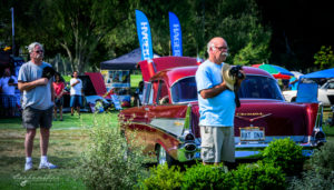 Fountain Valley Classic Car & Truck Show, Pete Haak, attendees, honoring, flag,, guard, anthem