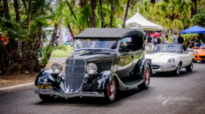 34 ford, phaeton, open air ride, fun, family convertible, streetrod, hot rod, Red rims, spoke wheels, classic, SMMC, Lacy Park, San Marino Motor Classic