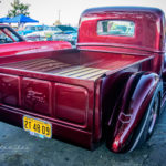 Rusted Development's Hot 1940, Truck, Kandy red, pick up, rick dore, rusted development, tv show, kustom, hoarder, -40, ford, Bob's Big Boy, Norco, discovery, bed, step side, tail gate, kool stance, mirror finish, show, paint, polished, shine