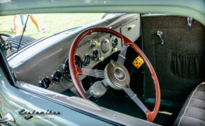 Understated, 32, 5 window, 1932, ford, coupe, louvered,spoke wheel, gauges, dashboard, wood, steering wheel