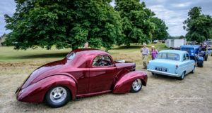 willys, consul, ford, pro street, fat tires, winner row, car show, old warden, parl, trees