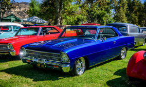 Nova, chevy, chevrolet, 2 door ht, custom rod, perfection, left 3/4 front view,